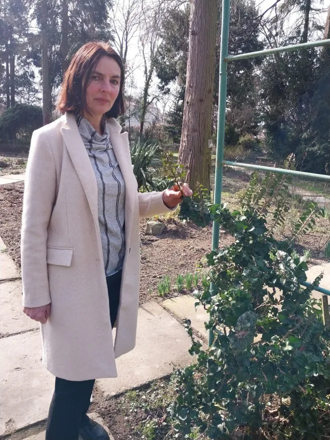 Марина Медяник працює в ботсаду УжНУ лаборанткою