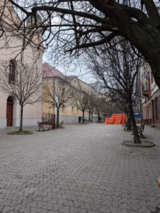 Останні сітілайти в пішохідній історичній частині Ужгорода демонтували